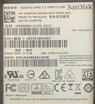 Sandisk X400 512GB Sata 2.5" 7MM Internal Ssd SD8SB8U-512G -1012 (93% Health). Fixed Price $45.00.