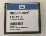 Western Digital Silicondrive 1GB Pata SSD-C01G-3596 Cf Compact Flash Memory Card. Fixed Price $25.00.