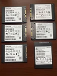 Six (6) Sandisk Ssd Various Models & Sizes - Please Read Description. Fixed Price $140.00.
