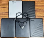 Wd Western Digital 1TB Mixed Lot Of 5 Usb 3.0 Portable Storage External Hdd. Fixed Price $139.99.