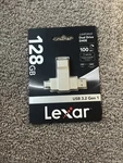 Lexar Jumpdrive Dual D400 3.2 Gen Usb-c / Usb-a 128 Gb Flash. Fixed Price $26.99.