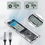 New* M.2 Nvme 2280 Ssd Enclosure Smart Display Adapter 10GBPS Usb 3.2 Drive Case. Fixed Price $17.99.
