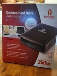 Iomega 250GB External 7200RPM Hdd 3.5" Black Series. Fixed Price $44.95.
