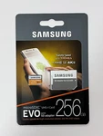 New Samsung 256GB Evo Uhs-i Microsdxc Memory Card With Adapter MB-MP256GA/AM. Fixed Price $34.95.
