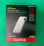 Sandisk 2TB Extreme External Portable Up To 1050MB/S (SDSSDE51-2T00-AW25). Fixed Price $239.99.