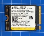 Micron 2400 512GB 2230 M.2 Nvme Gen 4.0 X Ssd MTFDKBK512QFM-1BD1AABGA. Fixed Price $65.00.