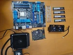 Asus P8Z68-V PRO/GEN3 Mb I7-2600K Corsair 16GB Ram Water Cooling Tested. Fixed Price $154.32.