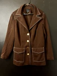 Vintage Australian Vogue 1970S Brown Jacket Western Yoke Crimplene 12/L. Fixed Price $29.00.