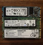 Lot Of Three 128 Gb Ssd M.2 2280 Sata Solid State Drive - Intel, Liteon, Toshiba. Fixed Price $40.00.