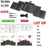 Lot A1618 A1494 Battery For Apple Macbook Pro Retina A1398 Mid 2015 99.5WH. Fixed Price $1445.00.