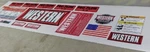 Western Snow Pro Plow Decal Kit Blade Warning- Uni-mount 16 Piece Set. Fixed Price $29.95.