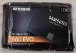 Samsung MZ-76E1T0 860 Evo P/n MZ7LH1T0HMLU 1TB Sata 2.5" Ssd Hard Drive. Fixed Price $179.00.