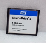 Silicon Drive 1GB Pata SSD-C01GI-4600 Compact Flash Card. Fixed Price $90.00.