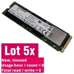 Lot 5X Intel 512GB 600P M.2 2280 Pcie 3.0 Nvme SSDPEKKW512G7X1. Fixed Price $420.00.