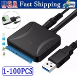 Usb 3.0 To Sata External Hard Drive Reader 2.5" 3.5" Hdd Ssd Power Adapter Lot. Fixed Price $54.52.