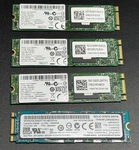 Lot Of 4 Various 256GB M.2 2280 Solid State Ssd Drives *working Pulls*. Fixed Price $89.99.