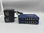 Lot Of 2 Netgear FS105 5-PORTS Ethernet Wired RJ-45 Network Router W/ac Cords. Fixed Price $23.99.