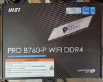 Msi Pro B760-P Intel Wifi Atx Motherboard LGA1700, DDR4. Fixed Price $199.00.