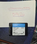 Crucial 2.5IN 2000GB Sata 6GB/S Internal CT2000BX500SSD1 Black. Fixed Price $135.00.