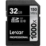 Lexar Professional 32GB Sdhc Uhs-ii 1000X 150MB/S Class U3 Camera Memory Card. Fixed Price $21.90.