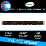Supermicro SYS-6019U-TN4R4T 4B Lff 1U Server -V1- Choose Cpus/ram Wholesale. Fixed Price $2747.70.