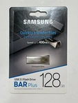 New Samsung Bar Plus 128GB Usb 3.1 Flash Drive Champagne Silver MUF-128BE3/AM. Fixed Price $30.95.
