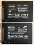2X Samsung 850 Evo 4TB MZ7LM4T0HMLP : 99% Health. Fixed Price $599.00.