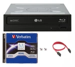 Lg 14X WH14NS40 Internal Blu-ray Dvd DRIVE+100GB Verbatim M-disc Bdxl+sata Cable. Fixed Price $355.00.