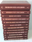 Lot Of 12 First Editions Louis L'amour Leatherette Hard Cover Western Books. Fixed Price $69.00.
