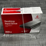 Iomega 360 Gb 7200 Rpm Desktop Hard Drive Hi-speed Usb 2.0 Pc/mac. Fixed Price $29.96.