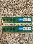 Crucial 8GB Ram Kit (2X CT51264BD186DJ.C8FND 4GB DDR3L-1866 Udimm 1.35V CL13). Fixed Price $30.00.