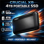 New Crucial X8 4TB Portable Ssd Usb-c 3.2 External Solid State Drive Fast!. Fixed Price $424.98.