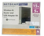 Netgear Wireless-n Router And Usb Adapter Kit New WNB2100. Fixed Price $14.99.