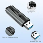 Kootion USB3.1 256GB Ultra Fast Flash Drive Memory Stick Data Transit To 380MB/S. Fixed Price $26.39.