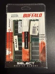 Buffalo DD4003-1GB/BJ PC3200 DDR-400MHZ CL3 Ram 2GB Kit. Fixed Price $29.99.