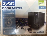 Zyxel 2-BAY Power Media Server NSA320 W/1 Hard Drive. Fixed Price $35.99.