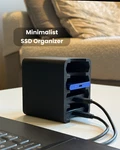 Minimalist Ssd Organizer: 4-SLOT Portable Drive Case Samsung & Sandisk. Fixed Price $19.99.
