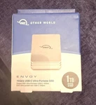 Owc Envoy Usb (10GB) Ultra Portable Ssd Single 1.0 Tb New Sealed Box. Fixed Price $232.00.