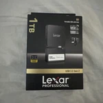 Lexar 1TB Professional Go Usb 3.2 Gen Portable Ssd (black). Fixed Price $250.00.