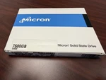 Micron 5400 Pro 2.5" 7.68TB Solid State Drive (MTFDDAK7T6TGA-1BC1ZABYYR). Fixed Price $3250.00.