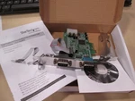 Startech.com Port Pcie RS-232 Serial Adapter Card PEX2S553 16550. Fixed Price $29.99.