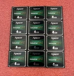 Apacer, AP-CF004GE3FR-NR, Memory Cards Cfiii 4GB 12 Pcs. Cleaned And Reformatted. Fixed Price $36.00.