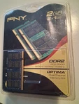 Pny 2GB Optima Dual Channel Memory Kit. Fixed Price $19.95.