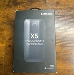 Samsung X5 Portable Ssd 1TB Thunderbolt 3 Nvme Gray/red (MU-PB1T0B/AM). Fixed Price $375.00.