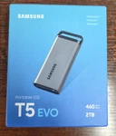 2TB Samsung T5 Evo Usb-c Portable External Ssd Drive Black New Open Box. Fixed Price $225.59.