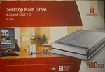 Iomega 500GB Desktop Silver Hi-speed Usb 2.0 External Hard Drive Pc 7200 Rpm New. Fixed Price $81.82.