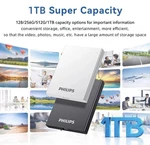 Philips Portable Ssd, 1TB External Solid State Drive, Speeds Up To 550MB/S, Usb. Fixed Price $185.00.