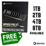 Corsair MP600 Pro Xt 1TB 2TB 4TB 8TB Heatsink Pcie Nvme M.2 2280 Ssd Desktop. Fixed Price $413.42.