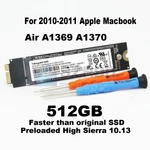 New Ssd For Apple 512GB 12+6PIN Macbook Air 11" A1370 13" A1369 2010 2011. Fixed Price $97.90.