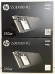 Hp Ssd EX900 M.2 250GB Memory Card, New Box, Free Shipping!!! Pn: 2YY43AA#ABC. Fixed Price $99.95.